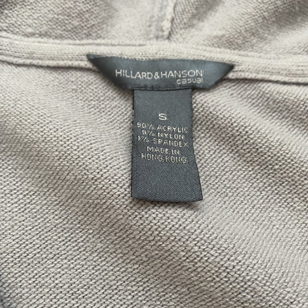 Women's gray sweater pullover Hillard & Hanson & GAP Sweater Hoodie Full Zip - Picture 4 of 9